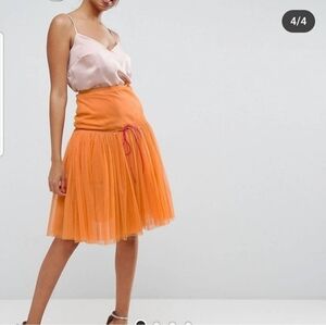 Asos Orange Tulle Skirt